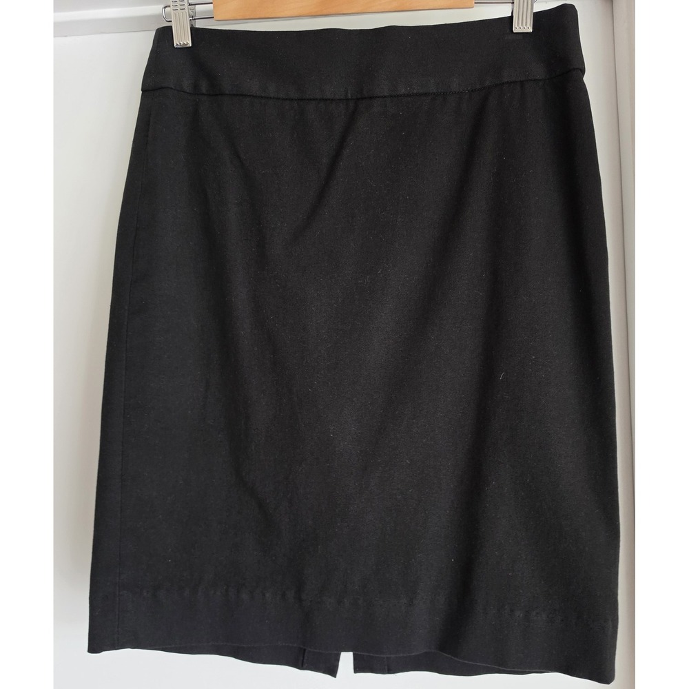 Banana Republic Skirt Size 8 Black Solid Professional Workwear Pencil Mini